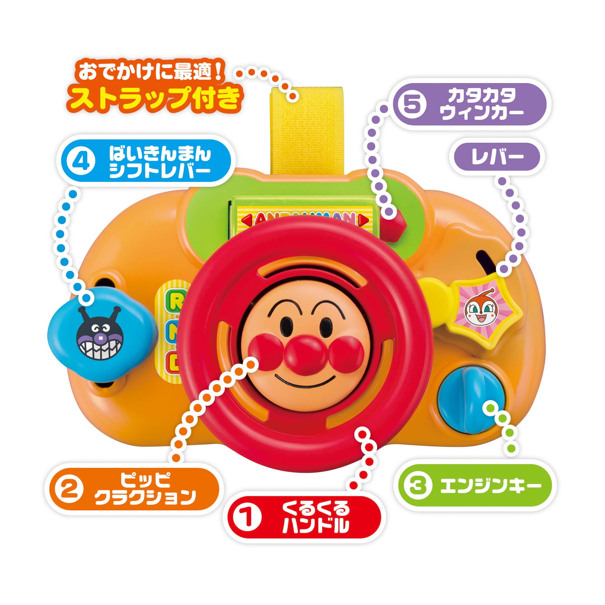 アンパンマン おでかけどこでもハンドルミニ