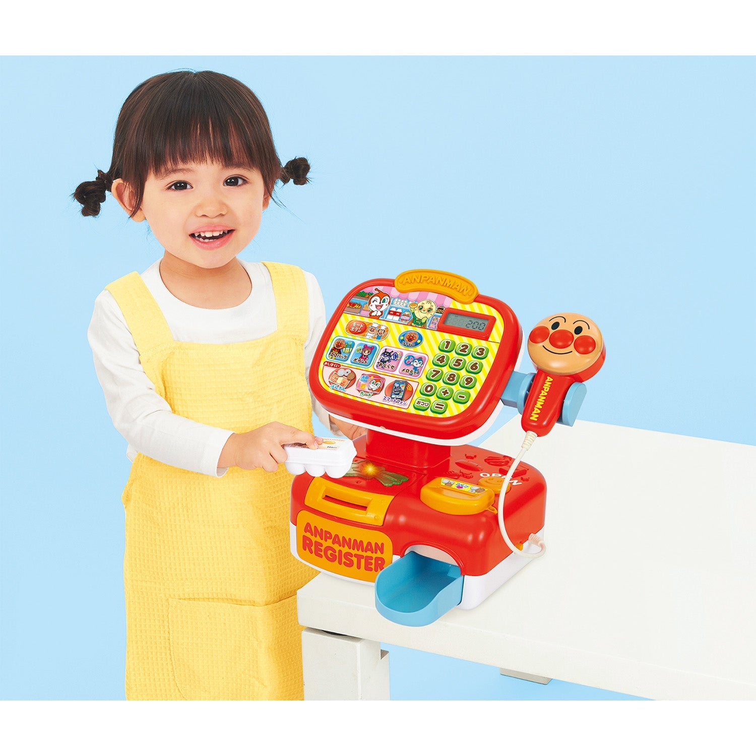 おさつスイスイ!セルフでピピッ♪ アンパンマンレジスター