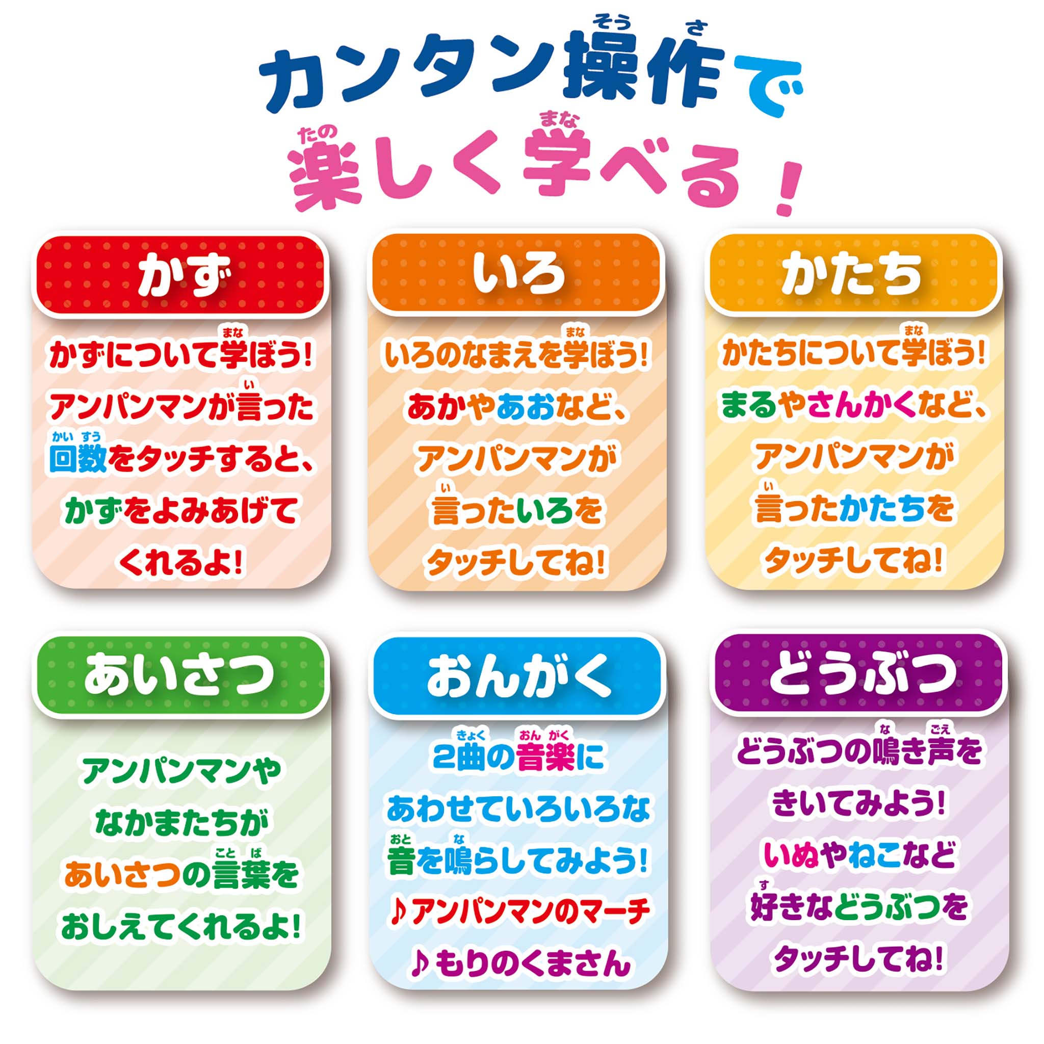 アンパンマンおしゃべり知育パッドミニ