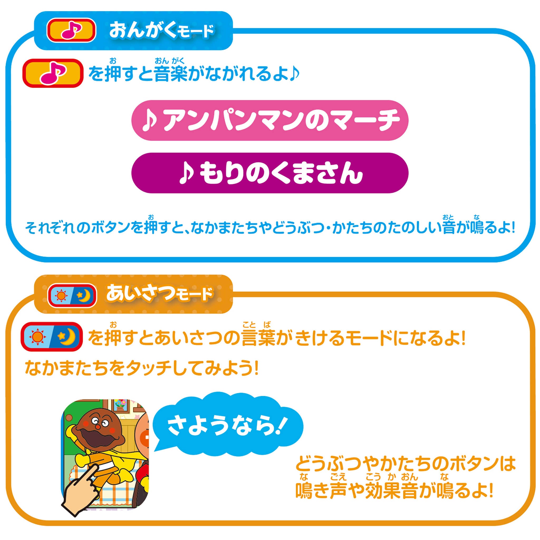 アンパンマンおしゃべり知育パッドミニ