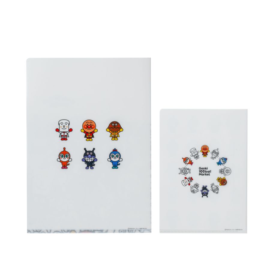 クリアファイル2枚セット icon Anpanman柄 A4・A5