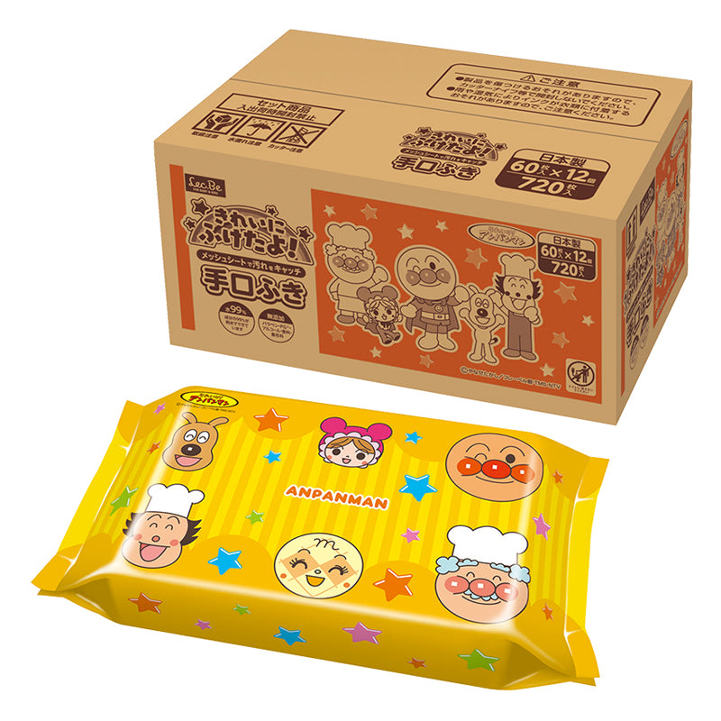 アンパンマン 手口ふき 60枚×12個入