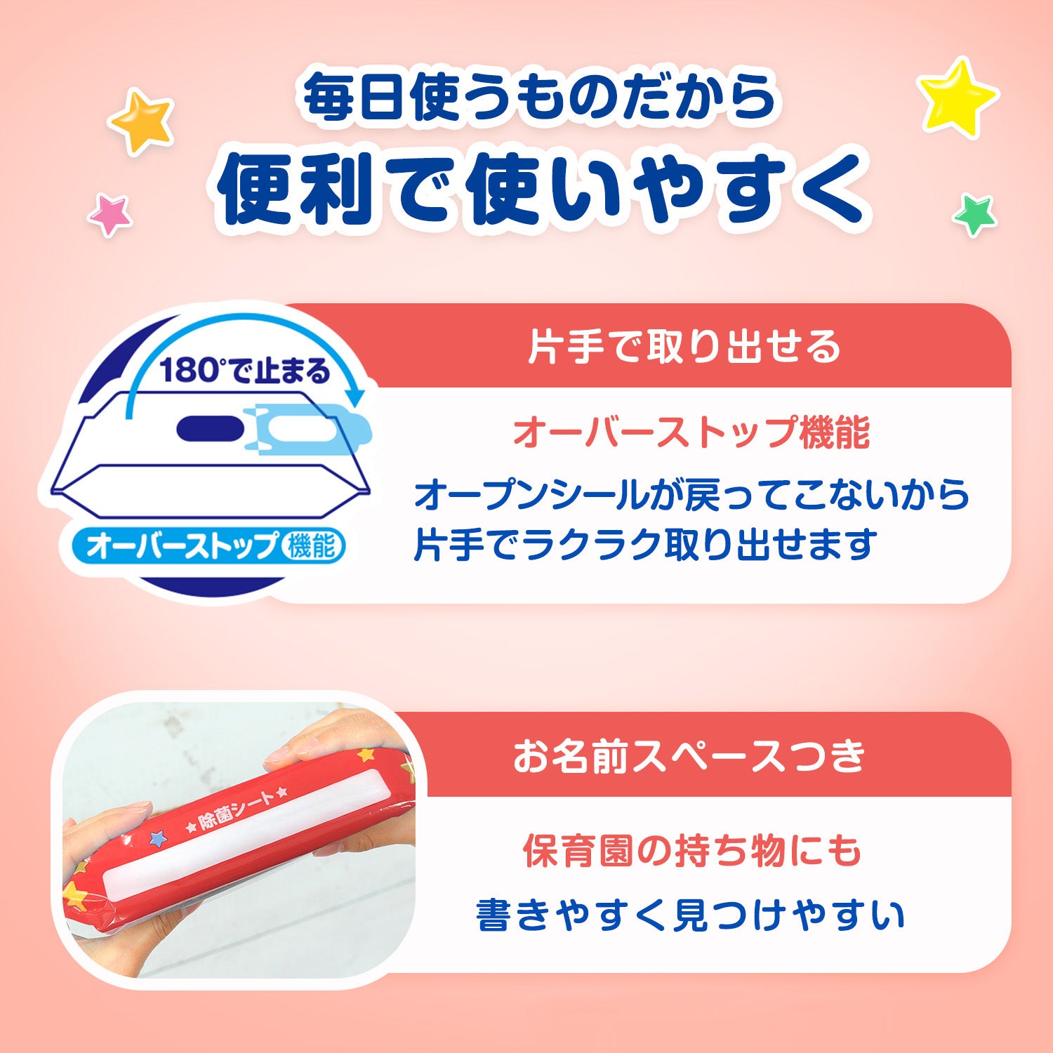 アンパンマン ノンアルコール除菌シート 56枚×12個入
