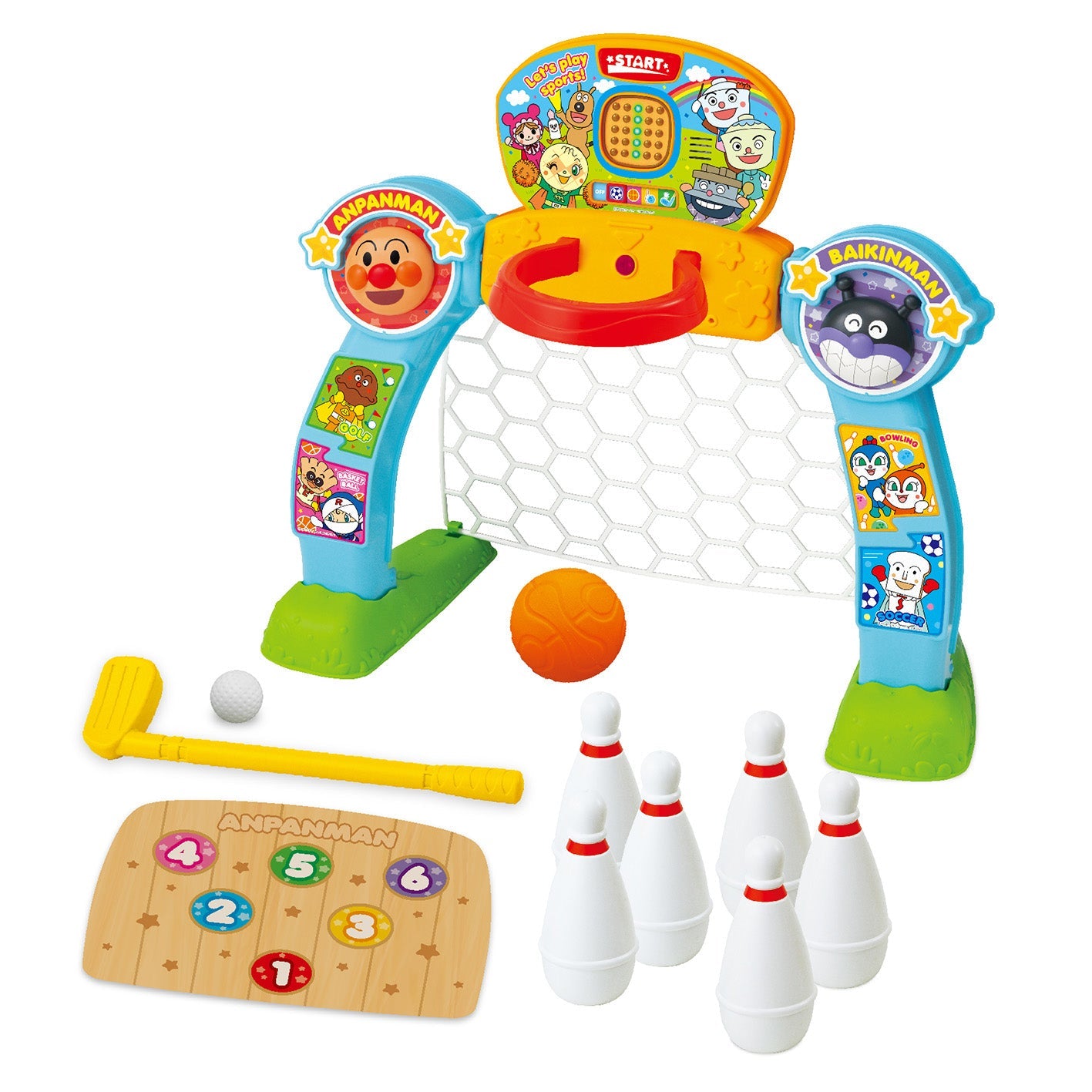 チャレンジ！能力アップ！ アンパンマン スポーツデラックス4in1セット
